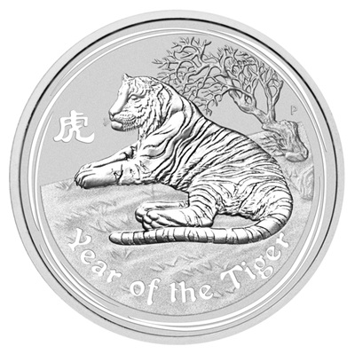 2010 1oz Silver Lunar Tiger